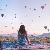 Explore the beauty of hot air balloon Cappadocia photos, capturing sunrise views over fairy chimneys and valleys in one of Turkey’s most iconic